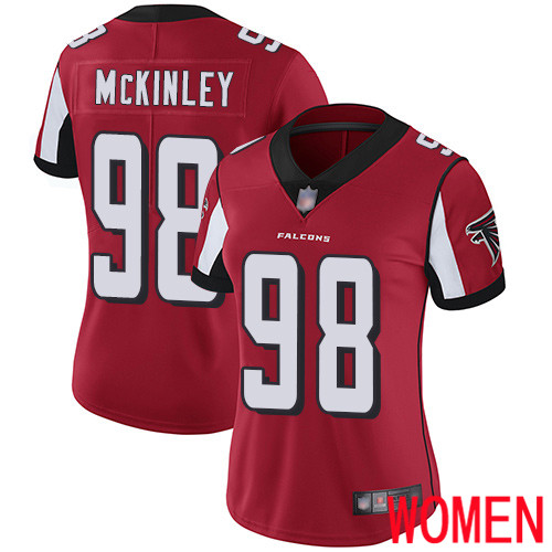 Atlanta Falcons Limited Red Women Takkarist McKinley Home Jersey NFL Football 98 Vapor Untouchable